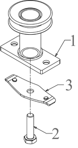 Blade Adapter Diagram and Parts List for SC500K (12AVP2KL710)(2023) Cub Cadet Lawn Mower